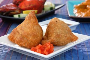 chicken mince baked samosa